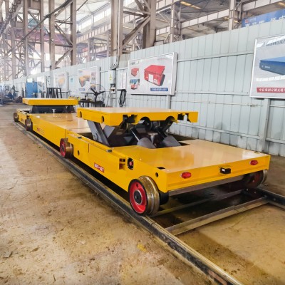 35 ton SCISSOR Fork Lifting Rail Transport Cart