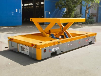 Multi-Drive Battery Transport Cart med omni-hjul