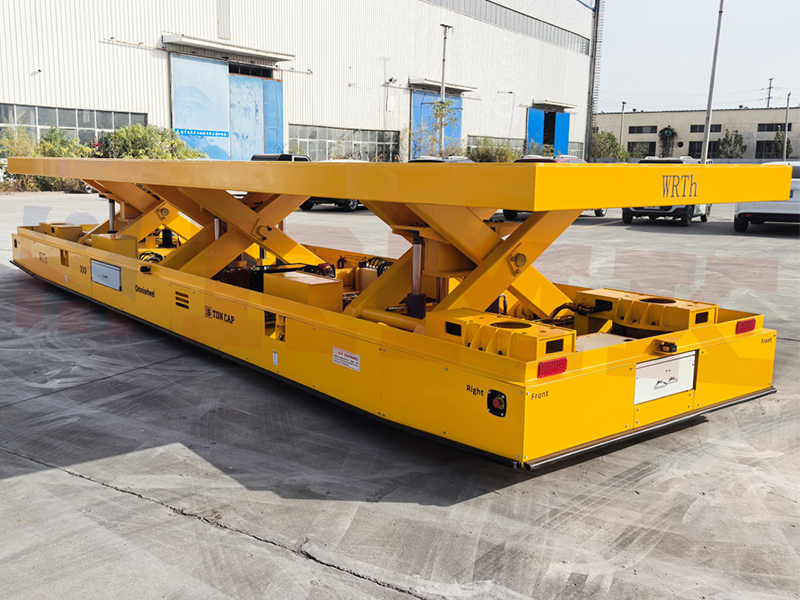 16 Tons Tre-Scissor Synchronous Lifting Omniwheel Överföringskorg